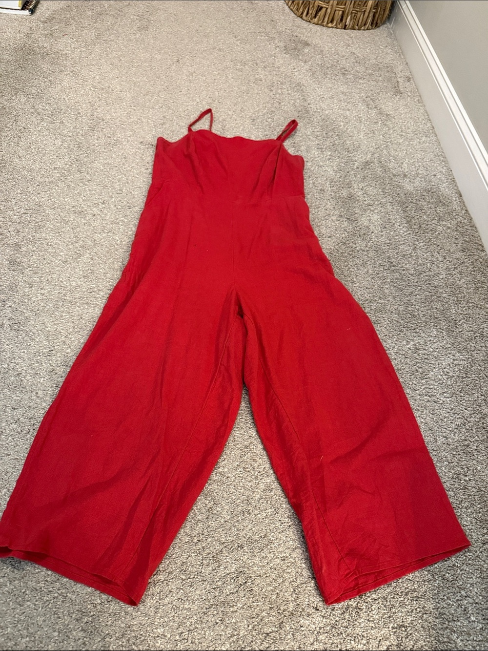 Red women’s romper